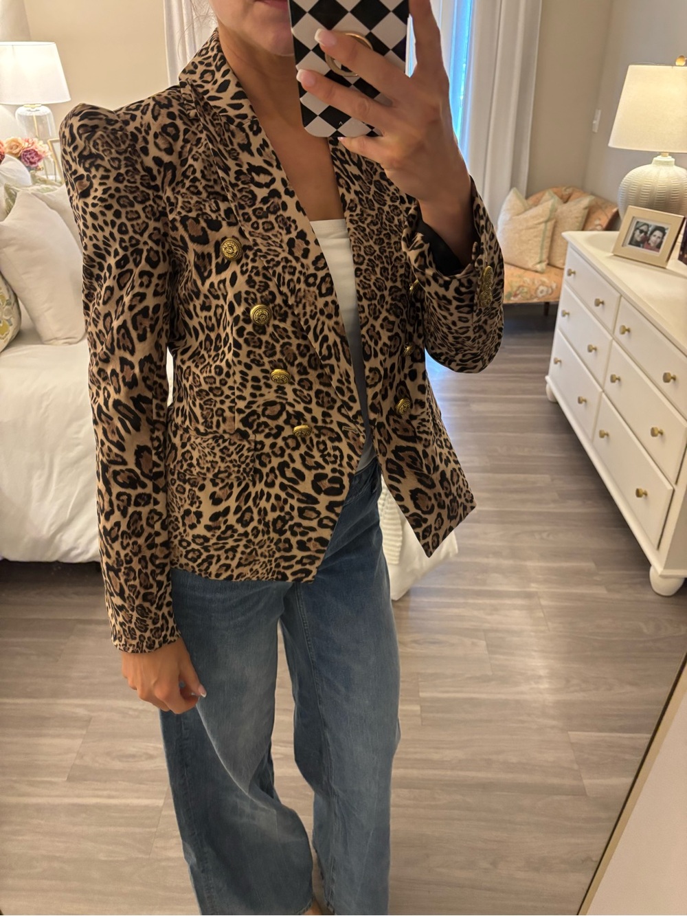 Generation Love Delilah Crepe Blazer in Leopard Print 🐆 - Picture 2 of 6